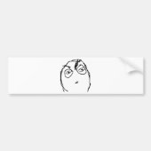 Verdacht gezicht bumpersticker (Voorkant)