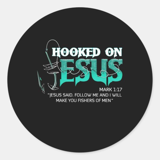 Verdacht op Jezus Funny Gevist Ronde Sticker (Voorkant)