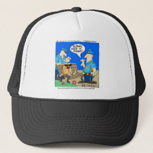 Verdacht Pakket Grappige Politie Cartoon Cadeaus Trucker Pet