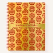 Verdachte accenten Chinees Nieuwjaar Receptenboek Notitieboek (Voorkant)