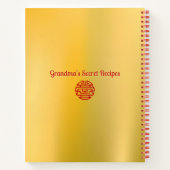 Verdachte accenten Chinees Nieuwjaar Receptenboek Notitieboek (Achterkant)