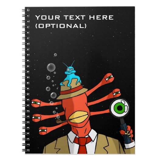 "Verdachte Alien"-laptop Notitieboek (Voorkant)