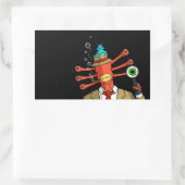 "Verdachte Alien"-Sticker Rechthoekige Sticker (Tas)