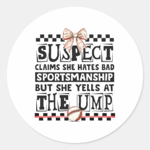 Verdachte beweert dat ze Byd Sportsmanship Bysebyl Ronde Sticker