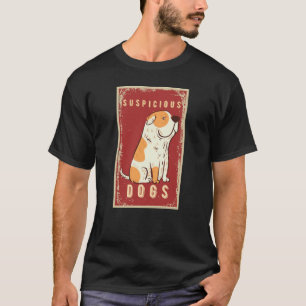 verdachte hond meme gezicht grappig t-shirt