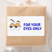 Verdachte ogen Sideways Glance Vertrouwelijk Etiket (Insitu)