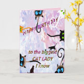 VERDAG DE GROOTSTE KATT WAT IK WEET - VK KAART (Gele Bloem)