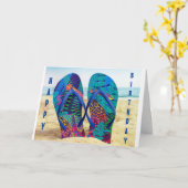 VERDAG MET TEENSLIPPERS Kaart (Gele Bloem)