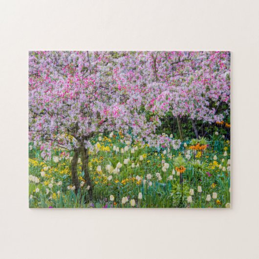 Verdagen in de tuin van Claude Monet Legpuzzel (Horizontaal)