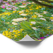 Verdagen in de tuin van Claude Monet Poster (Hoek)