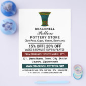 Verdampen, aardewerk, potten en omkeren flyer (Enkel)