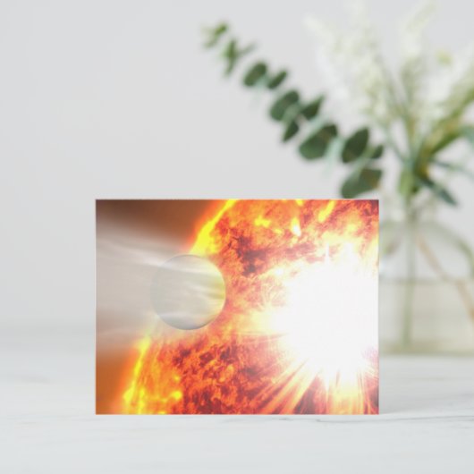 Verdamping van de atmosfeer van HD 189733b Briefkaart (Staand voorkant)