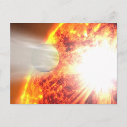 Verdamping van de atmosfeer van HD 189733b Briefkaart (Voorkant)