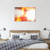 Verdamping van de atmosfeer van HD 189733b Canvas Afdruk (Insitu (Slaapkamer))
