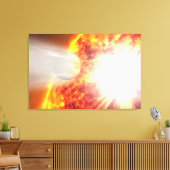 Verdamping van de atmosfeer van HD 189733b Canvas Afdruk (Insitu (Woonkamer))