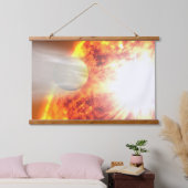 Verdamping van de atmosfeer van HD 189733b Hangend Wandkleed (Slaapkamer)