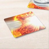 Verdamping van de atmosfeer van HD 189733b Kartonnen Onderzetters (Schuin)