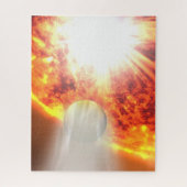 Verdamping van de atmosfeer van HD 189733b Legpuzzel (Verticaal)