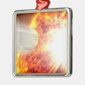 Verdamping van de atmosfeer van HD 189733b Metalen Ornament (Links)