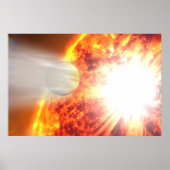 Verdamping van de atmosfeer van HD 189733b Poster (Voorkant)