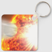 Verdamping van de atmosfeer van HD 189733b Sleutelhanger (Achterkant)