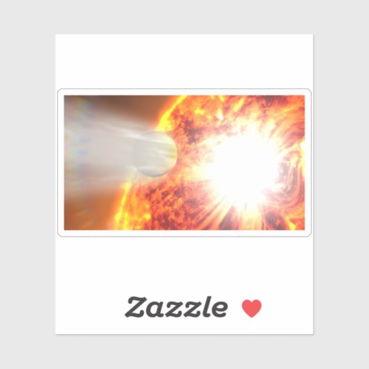 Verdamping van de atmosfeer van HD 189733b Sticker (Vel)