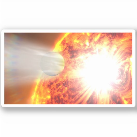 Verdamping van de atmosfeer van HD 189733b Sticker (Voorkant)