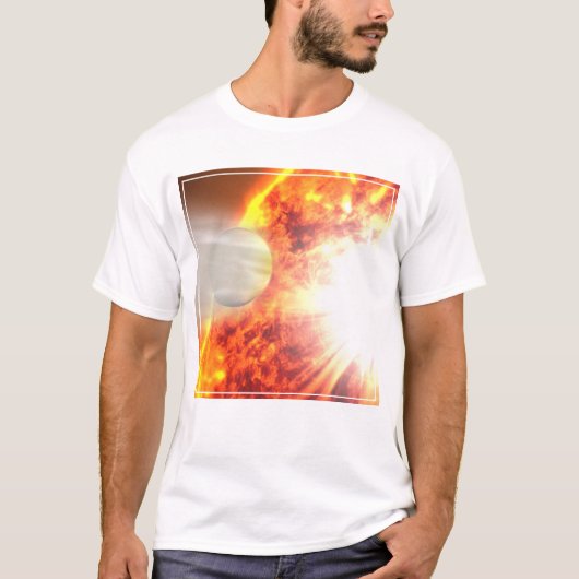 Verdamping van de atmosfeer van HD 189733b T-shirt (Voorkant)