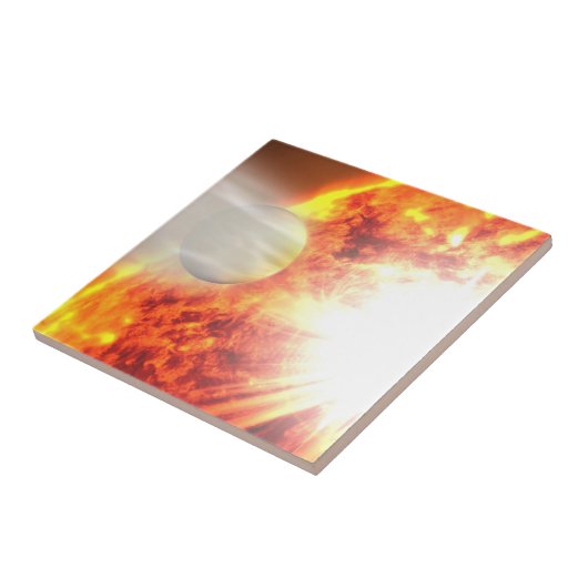 Verdamping van de atmosfeer van HD 189733b Tegeltje (Zijkant)