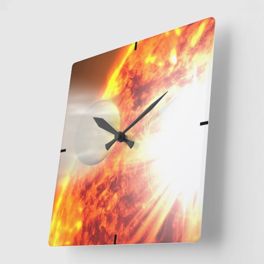 Verdamping van de atmosfeer van HD 189733b Vierkante Klok (Hoek)