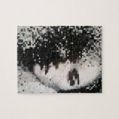Verdamping Zwart-wit Pixel Art Portret Legpuzzel (Horizontaal)