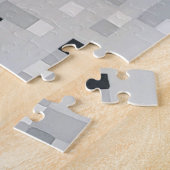 Verdamping Zwart-wit Pixel Art Portret Legpuzzel (Zijkant)