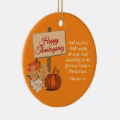 VERDANKSGIVING Filippijnen 4:19 Aangepast SINAASAP Keramisch Ornament (Rechts)