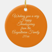 VERDANKSGIVING Filippijnen 4:19 Aangepast SINAASAP Keramisch Ornament (Achterkant)