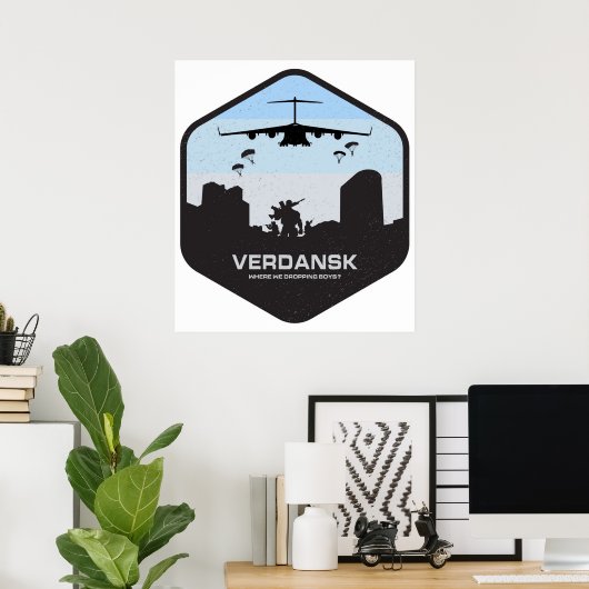 Verdansk Warzone Battle Royale Poster (Thuiskantoor)