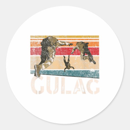 Verdansk Warzone Gulag Gaming Multiplayer Video Ga Ronde Sticker (Voorkant)