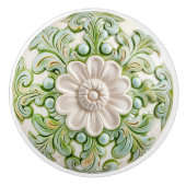 Verdant Blossom Elegance Keramische Knob Pull Keramische Knop (Voorkant)
