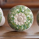 Verdant Blossom Elegance Keramische Knob Pull Keramische Knop