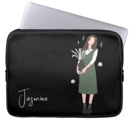 Verdant Blossom  Laptop Sleeve