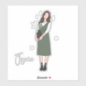 Verdant Blossom  Sticker (Vel)