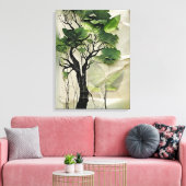 Verdant Boom van het Leven Schilderen Canvas Afdruk (Insitu (Woonkamer))