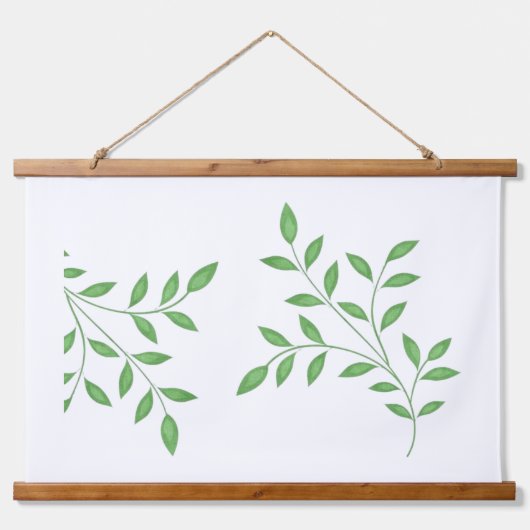 Verdant Branches Hout Topped Wall Tapestry Hangend Wandkleed (Voorkant)