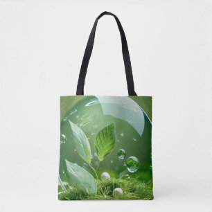Verdant Bubble Harmony Tote Bag