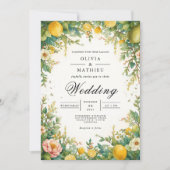 Verdant Citrus Blossom Arch Wedding Kaart (Voorkant)