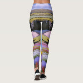 Verdant Cliffs en Azure Waves Leggings (Achterkant)