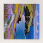 Verdant Cliffs en Azure Waves Legpuzzel (Horizontaal)