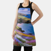 Verdant Cliffs en Azure Waves Schort (Insitu)