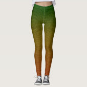 Verdant Forest Blend: Textuur van stof Leggings (Voorkant)