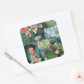 Verdant groen  collage sticker (Envelop)