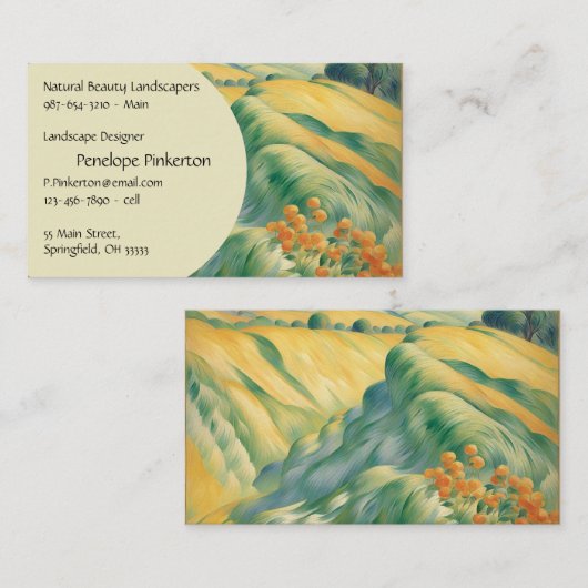 Verdant Hills Visitekaartje (Voorkant / Achterkant)